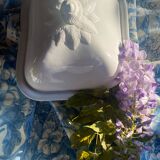 Grand plat cloche en porcelaine Villeroy et Boch ancien