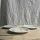 Set of 12 green and pink Italian plates