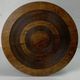 Brutalist Wood Turned Wine Press Side Table in the style of Charles Dudouyt