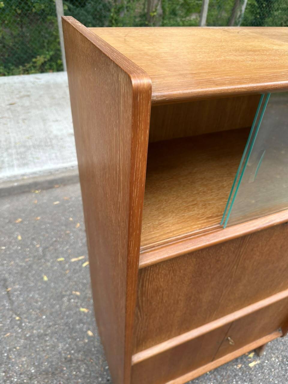 Secrétaire scandinave Mid Century Modern en chêne 1960