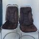 Pair of  gastone rinaldi chrome dining chairs