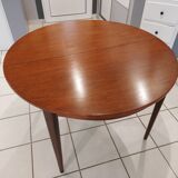 Scandinavian extendable table vintage teak 1960s