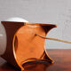 Glass & wood table lamp, Czechoslovakia, 1960s