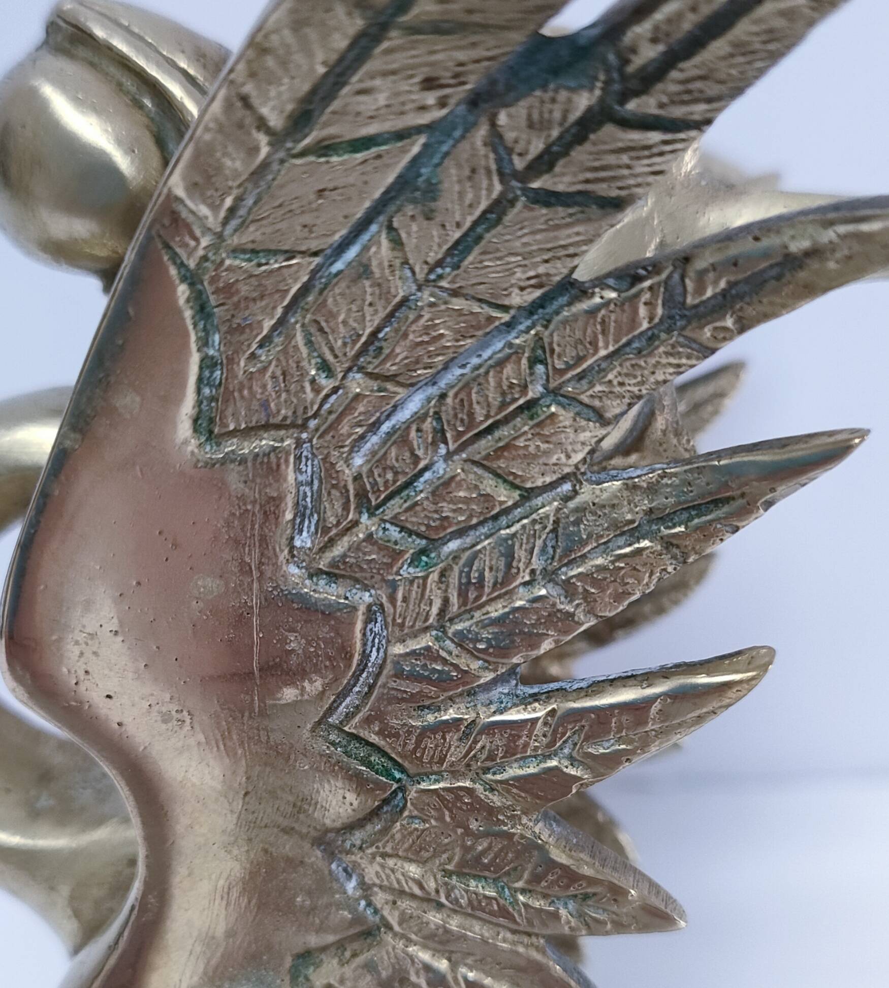 gold-plated chimera sculpture