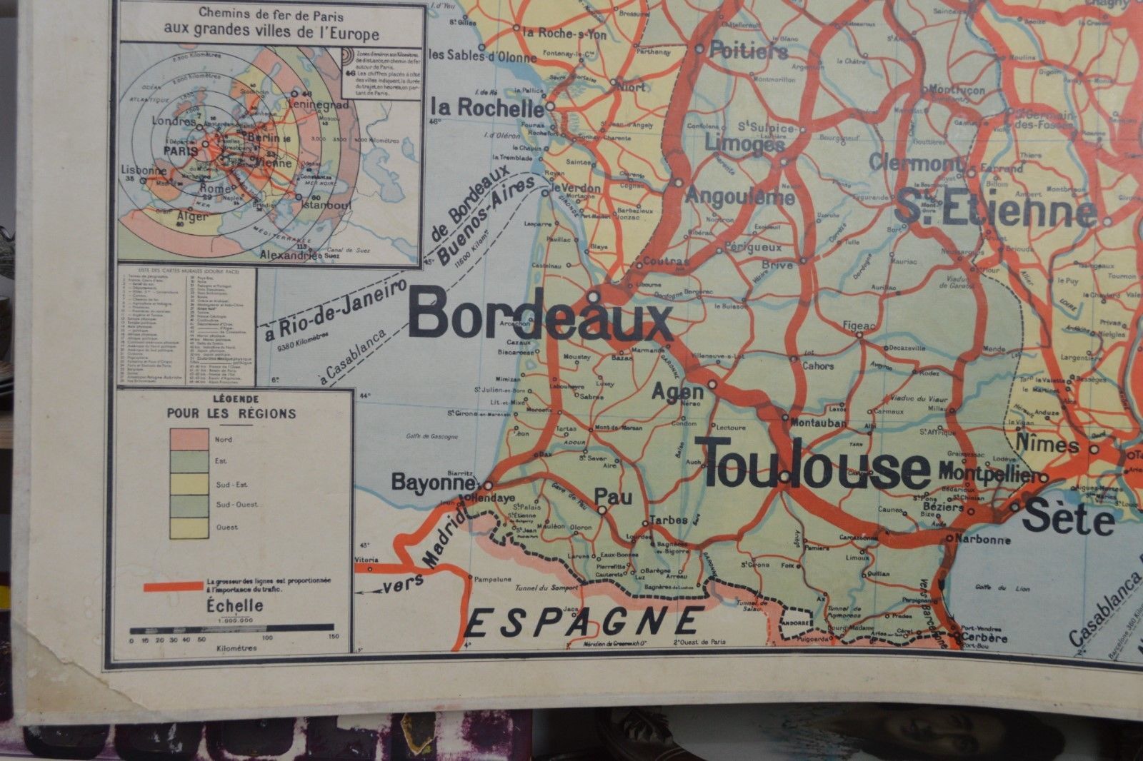 France Vidal Lablache school map
