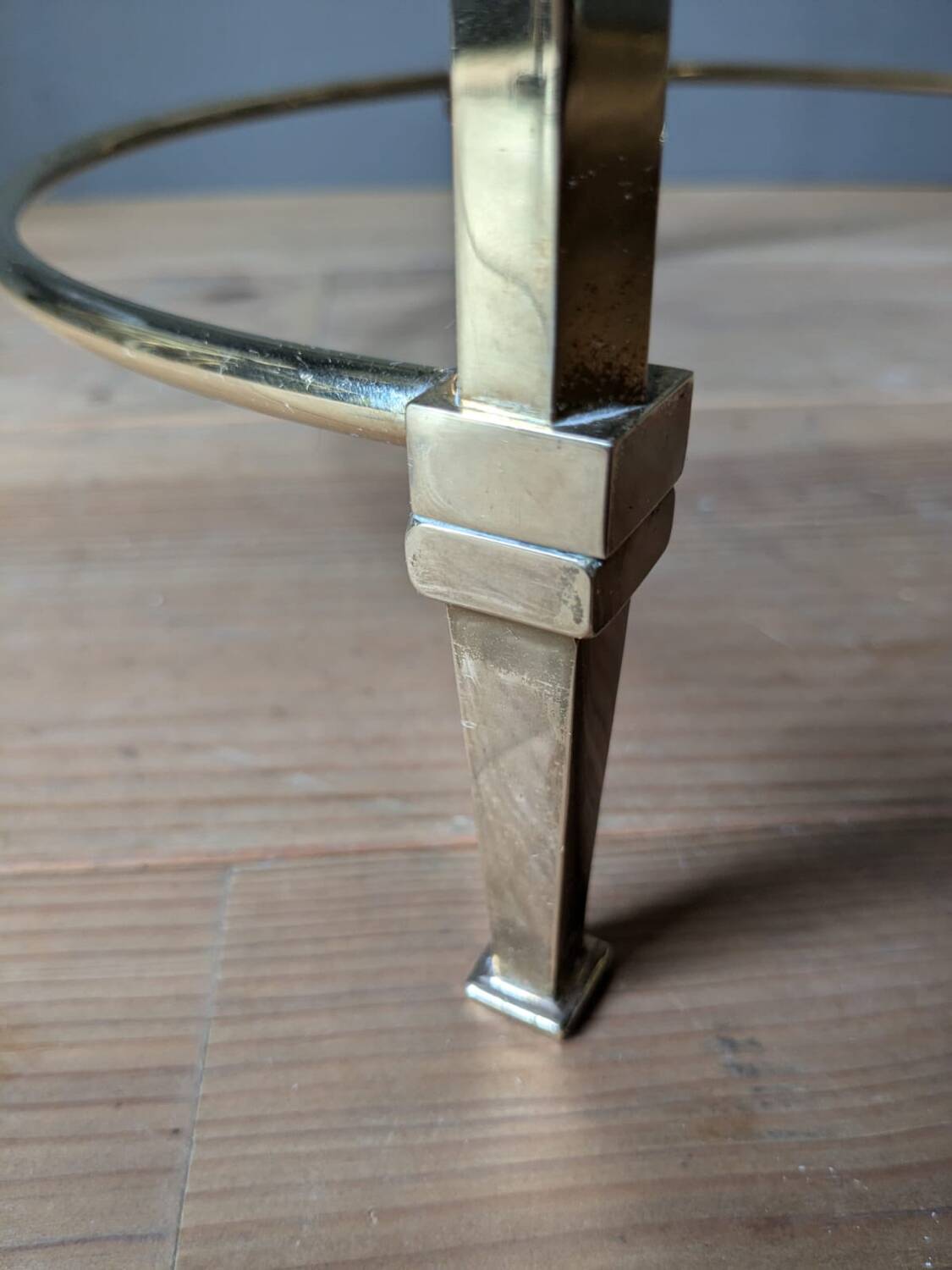 Maison Ramsay 70s brass nesting tables