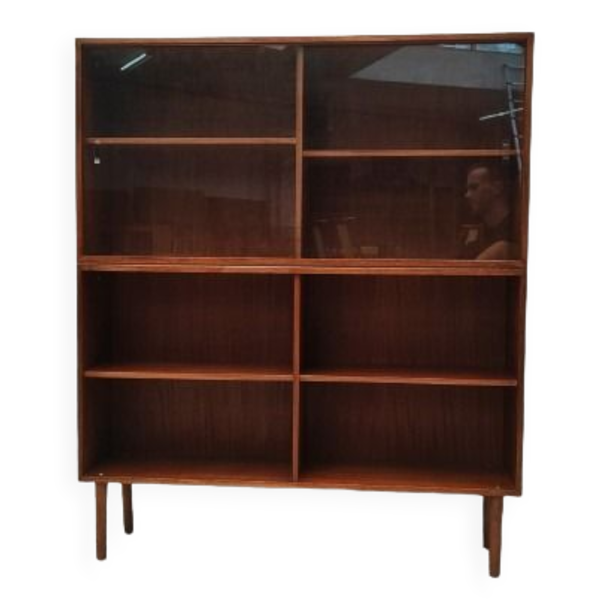 Mid century highboard display cabinet