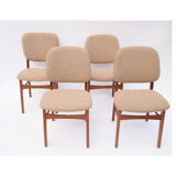 Lot 4 scandinavian chairs, Denmark, Vamdrup Stolefrabrik