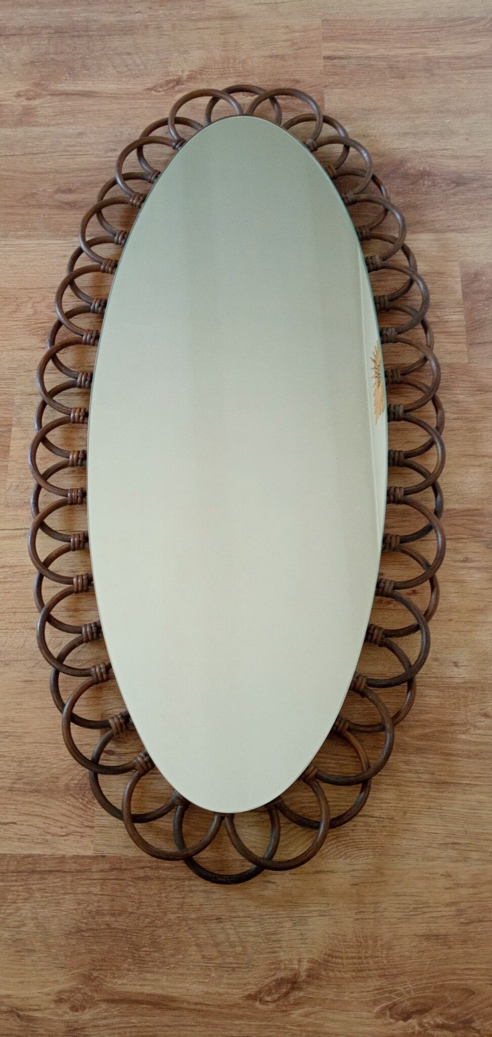 Vintage oval mirror