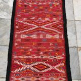 Multicolored Berber pattern rugs woven hands in natural wool