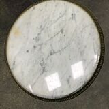 Side table tripode marble & brass