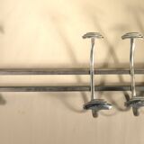 50s chrome wall coat rack