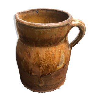 Glazed stoneware pitcher, Saint Amand en Puisaye