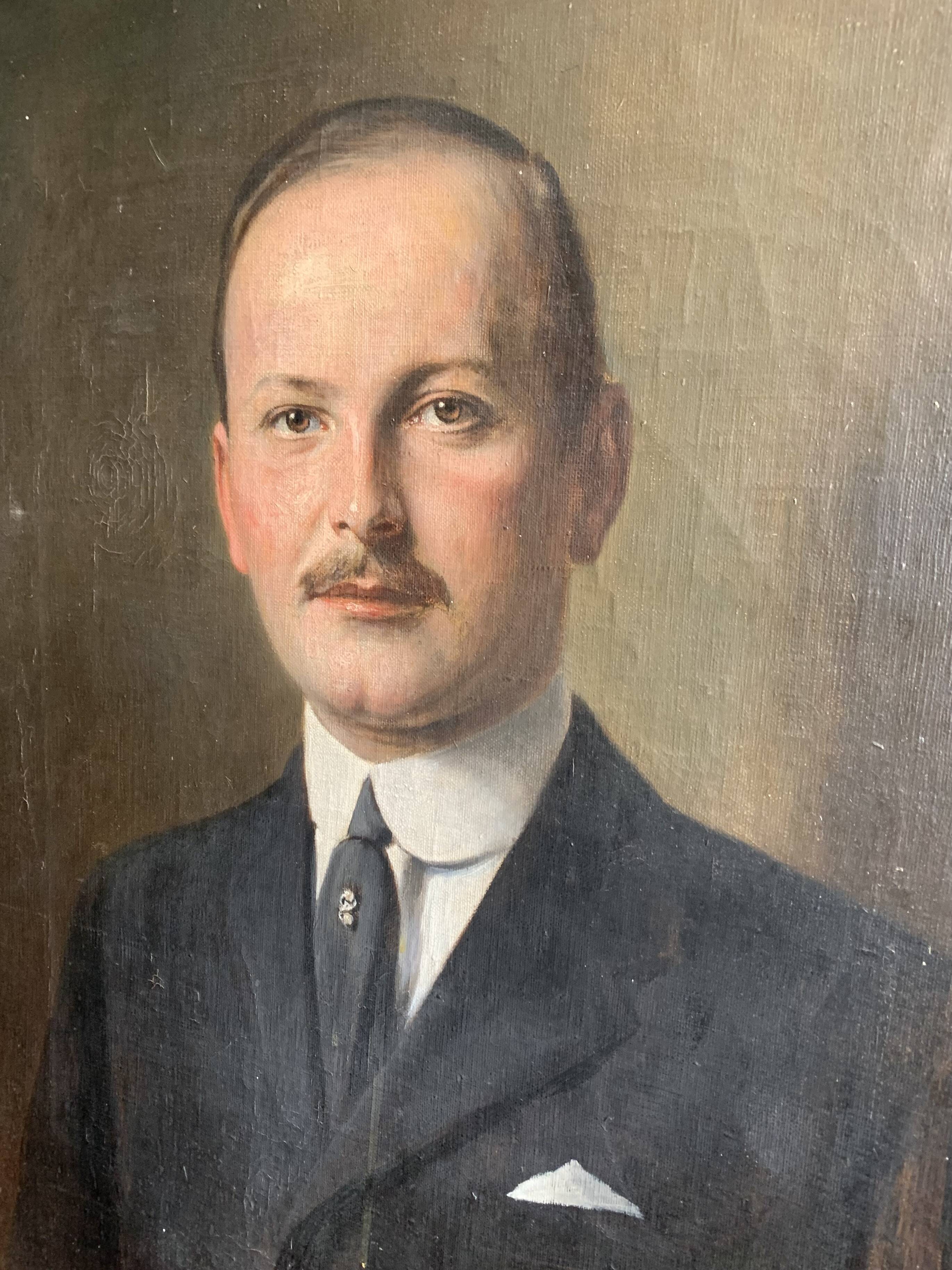 Oil painting "Portrait of a Man", 1922