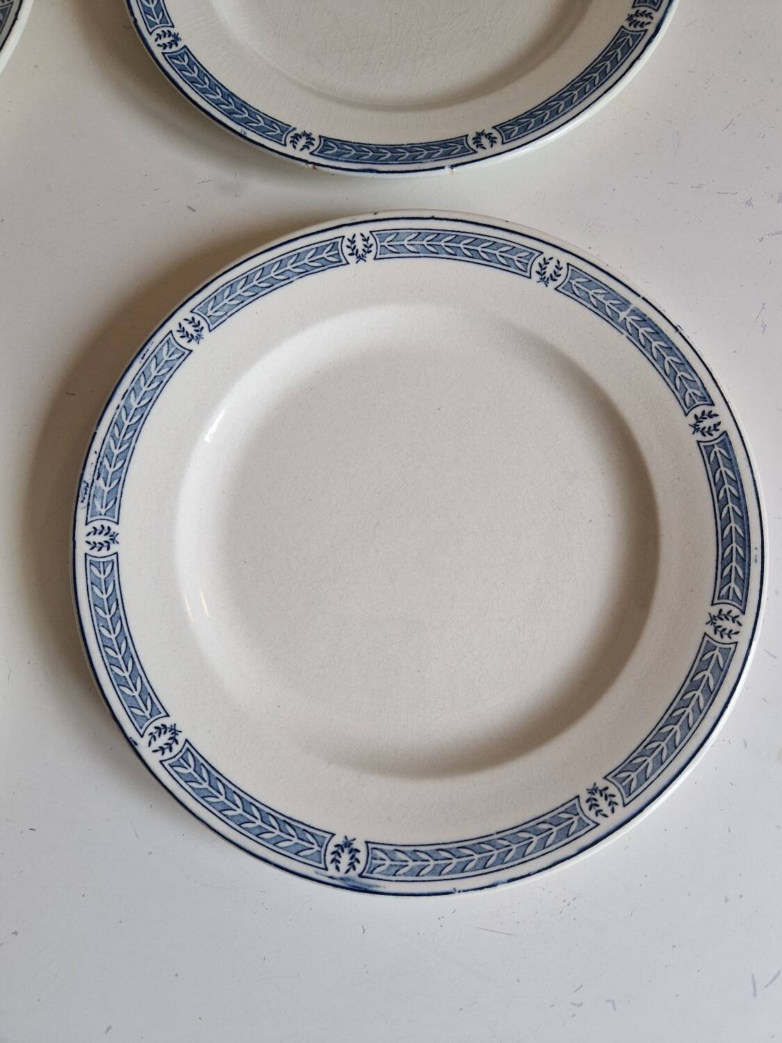 Set of 14 Terre de fer Salins plates, Castellane model