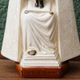 Virgin and Child in plaster, Notre Dame de Liesse, signed Bacci