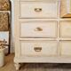 Craft furniture haberdashery - tall patinated chest of drawers - XXL chest of drawers