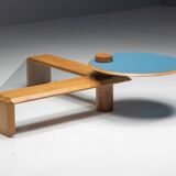 Memphis Geometric Coffee Table, Italy, 1980s