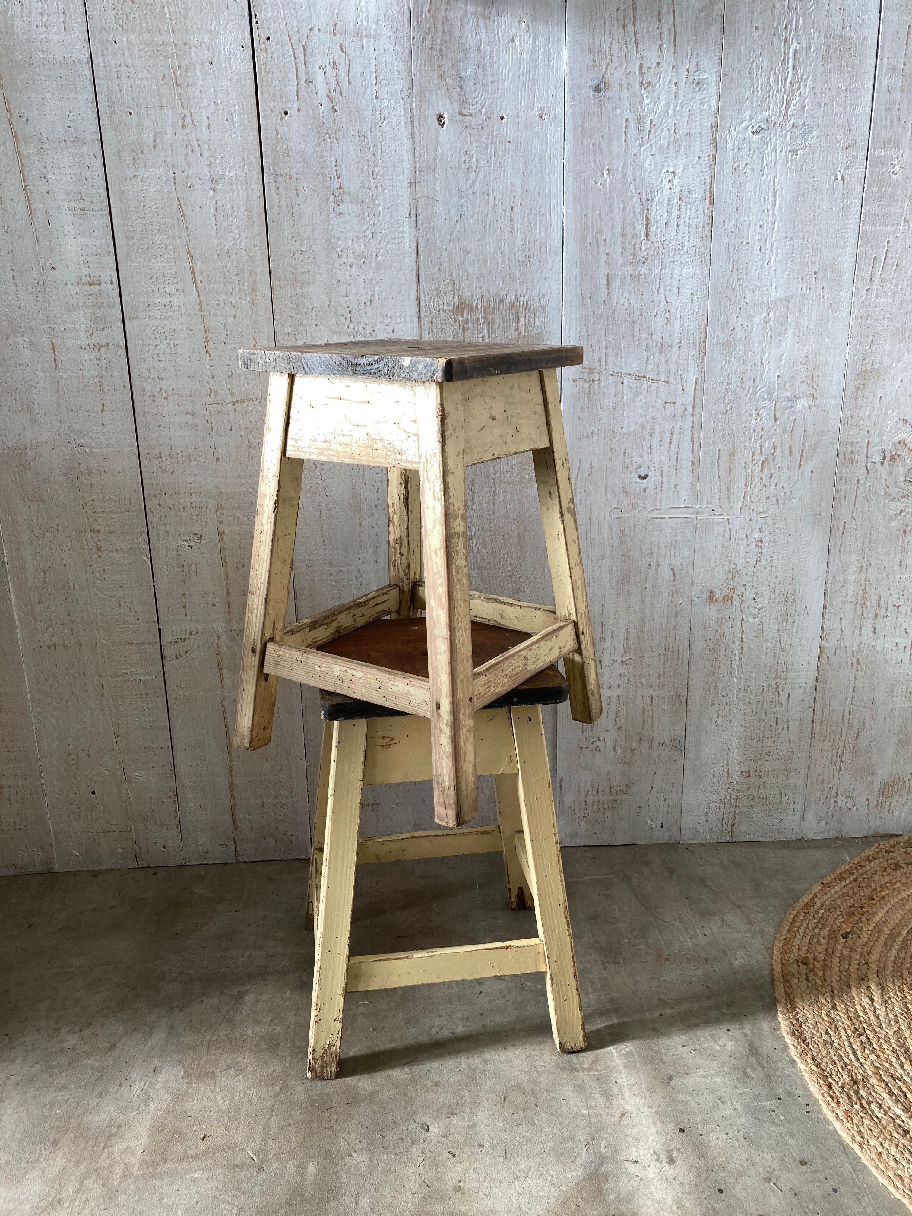 Pair of farm stools