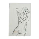Étude de nu  lithographie