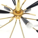 Hollywood Regency style chandelier with 12 luminous points