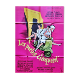 original poster 1960 doors slam Vespa 120x160 cm Catherine Deneuve