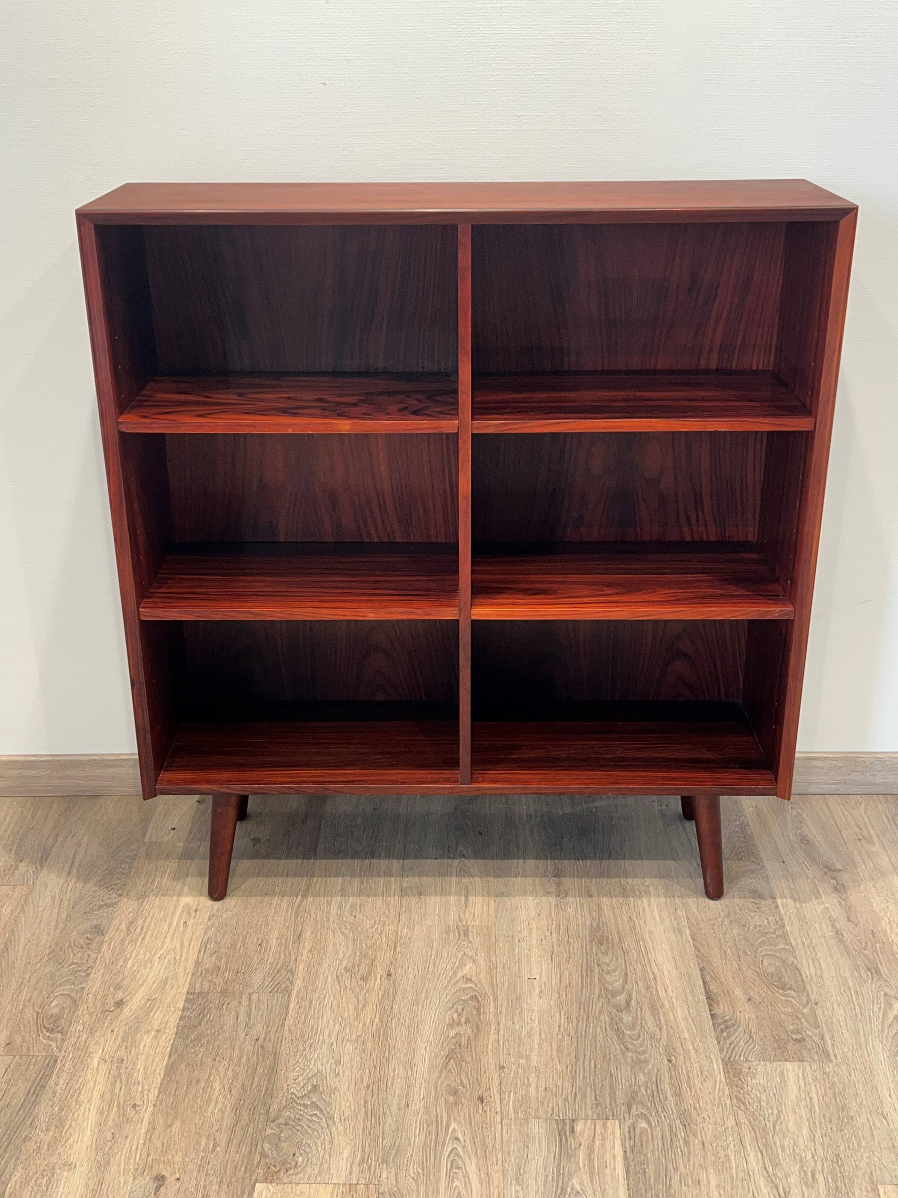 Scandinavian library in rosewood