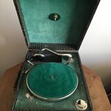 Portable old phonograph