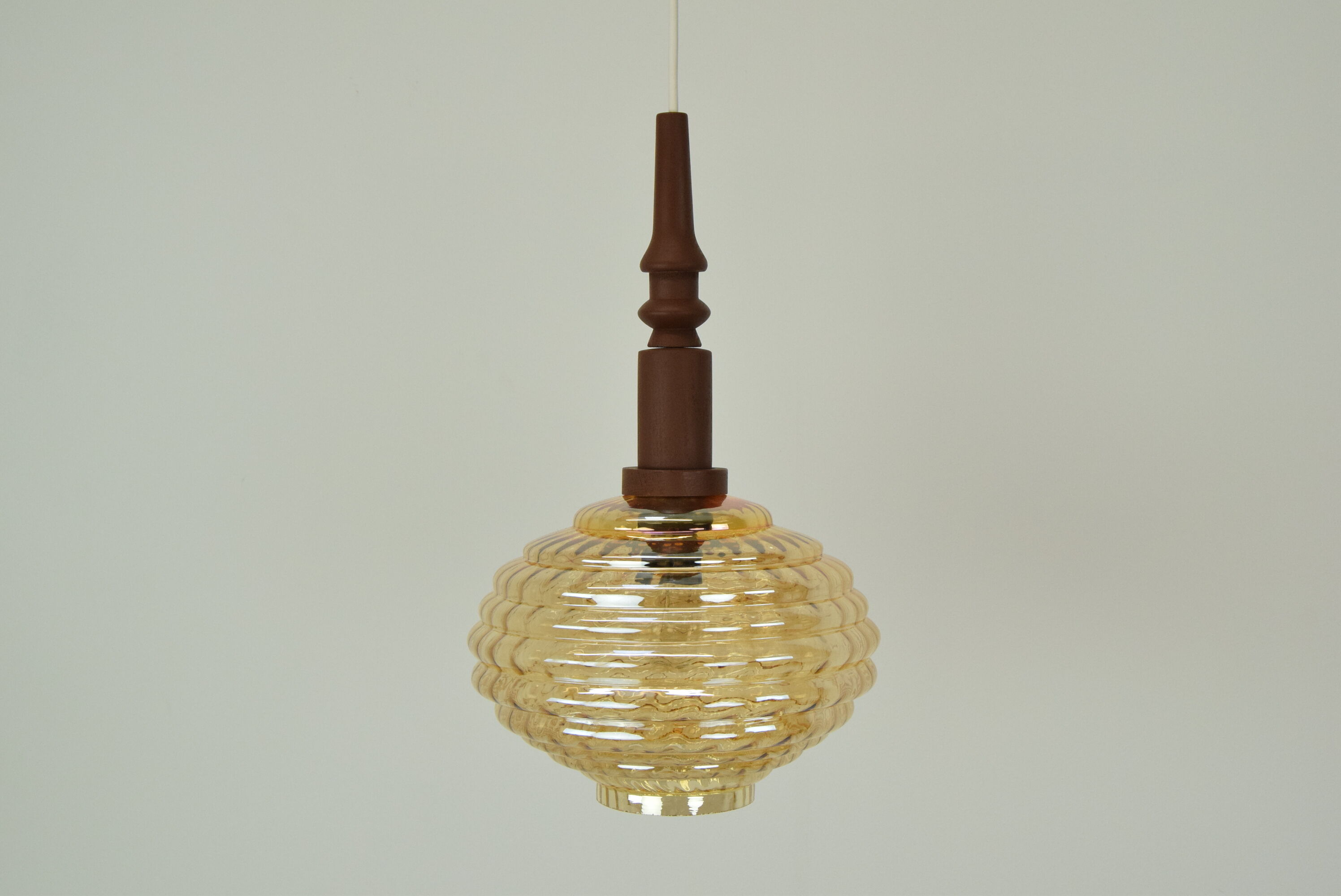 Mid-century Glass Pendant,1960's.