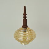 Suspension en verre du milieu du siècle années 1960