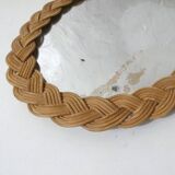 woven rattan mirror