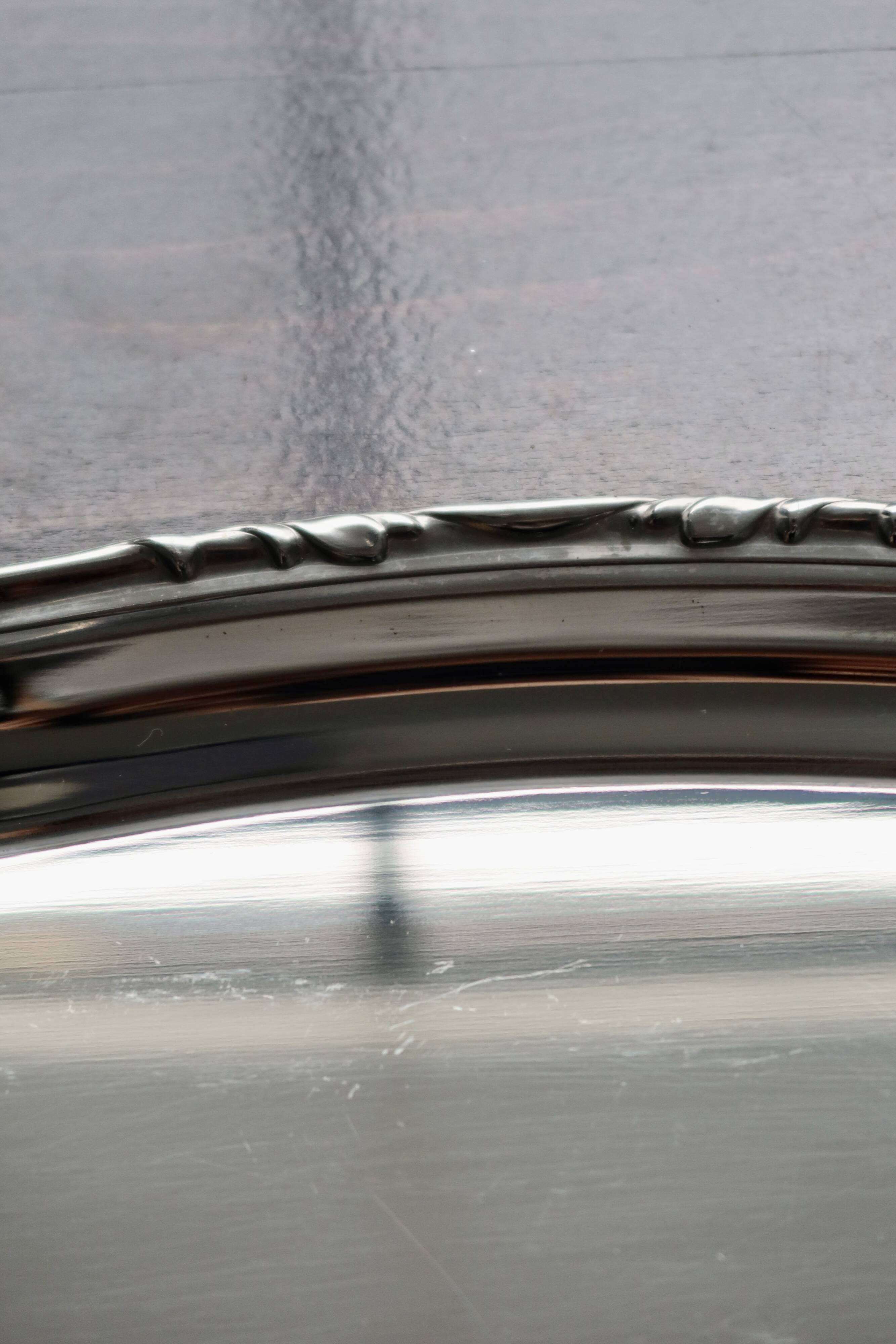 Vintage silver-plated service tray by Guy Degrenne