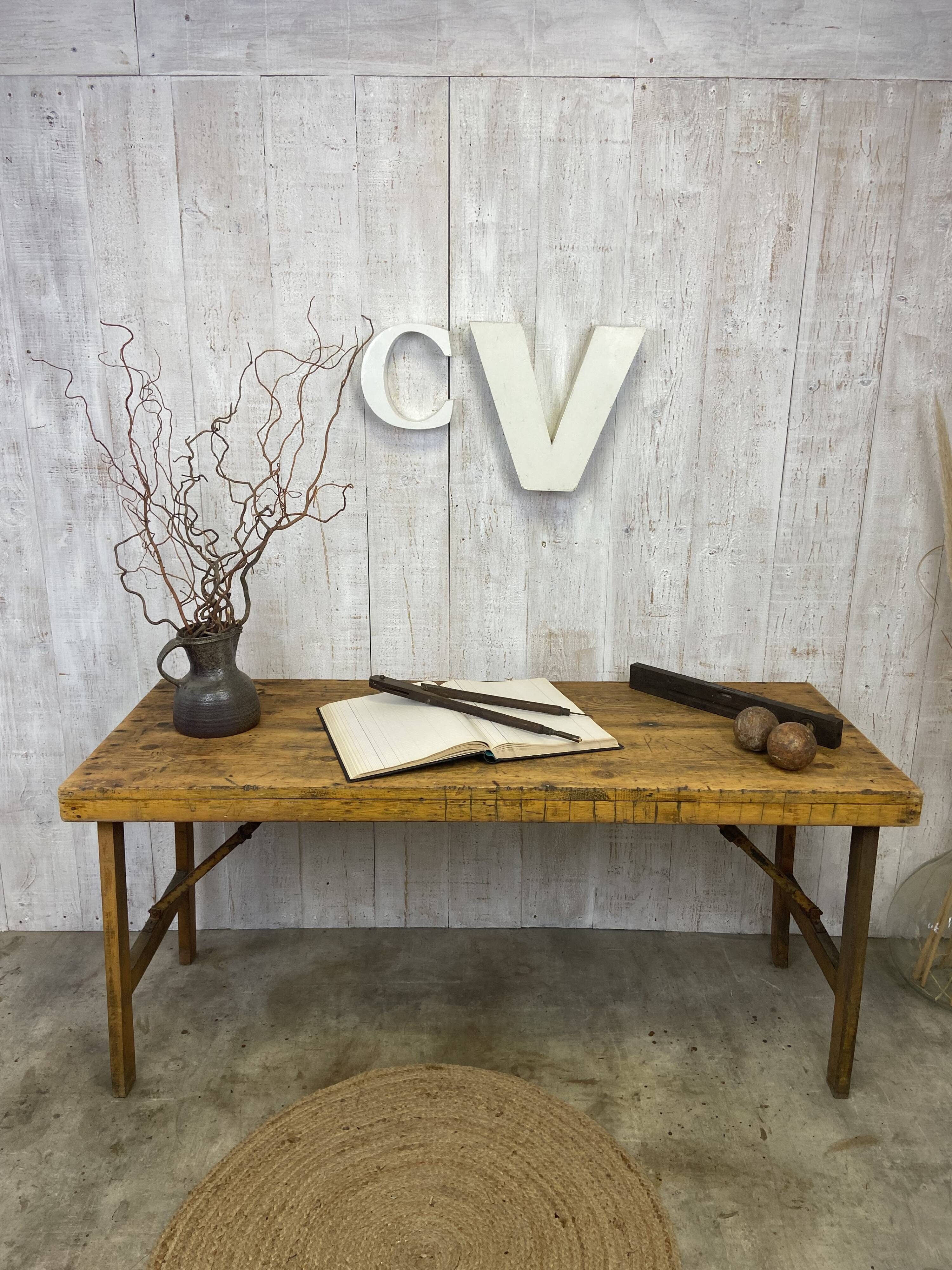 Vintage workshop table