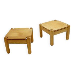 Paire de tables basses - pin