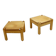 Pair of Mid Century square Pine Coffee Tables in the style of Ilmari Tapiovaara