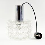 Mid-century modern bubble glass pendant/ceiling lamp by helena tynell for limburg, germany, 1960s
