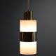 Suspension vintage en opaline et laiton