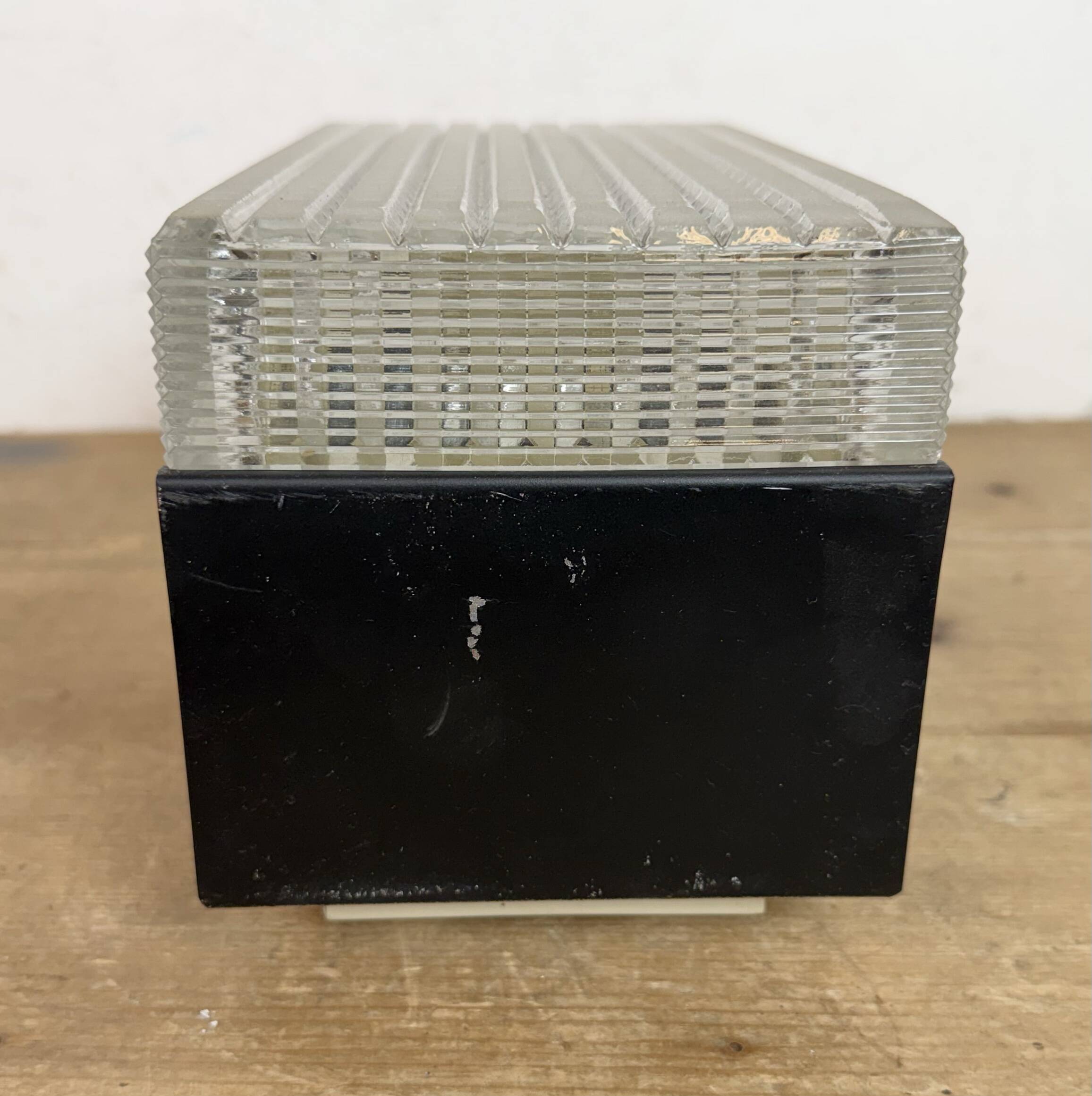 Vintage Glass Wall or Ceiling Light from Napako, 1970s