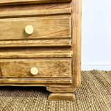 Oak chest of drawers