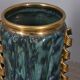 Large 1950s vintage decorated ceramic vase, Italian design
