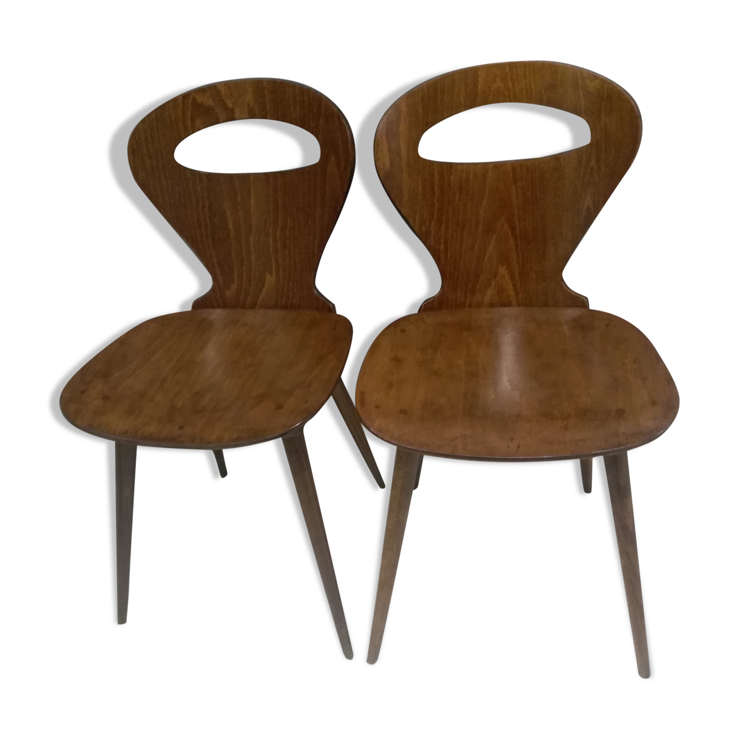 Pair of bistrot chairs Baumann Ant, 1960