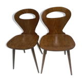 Pair of bistrot chairs Baumann Ant, 1960
