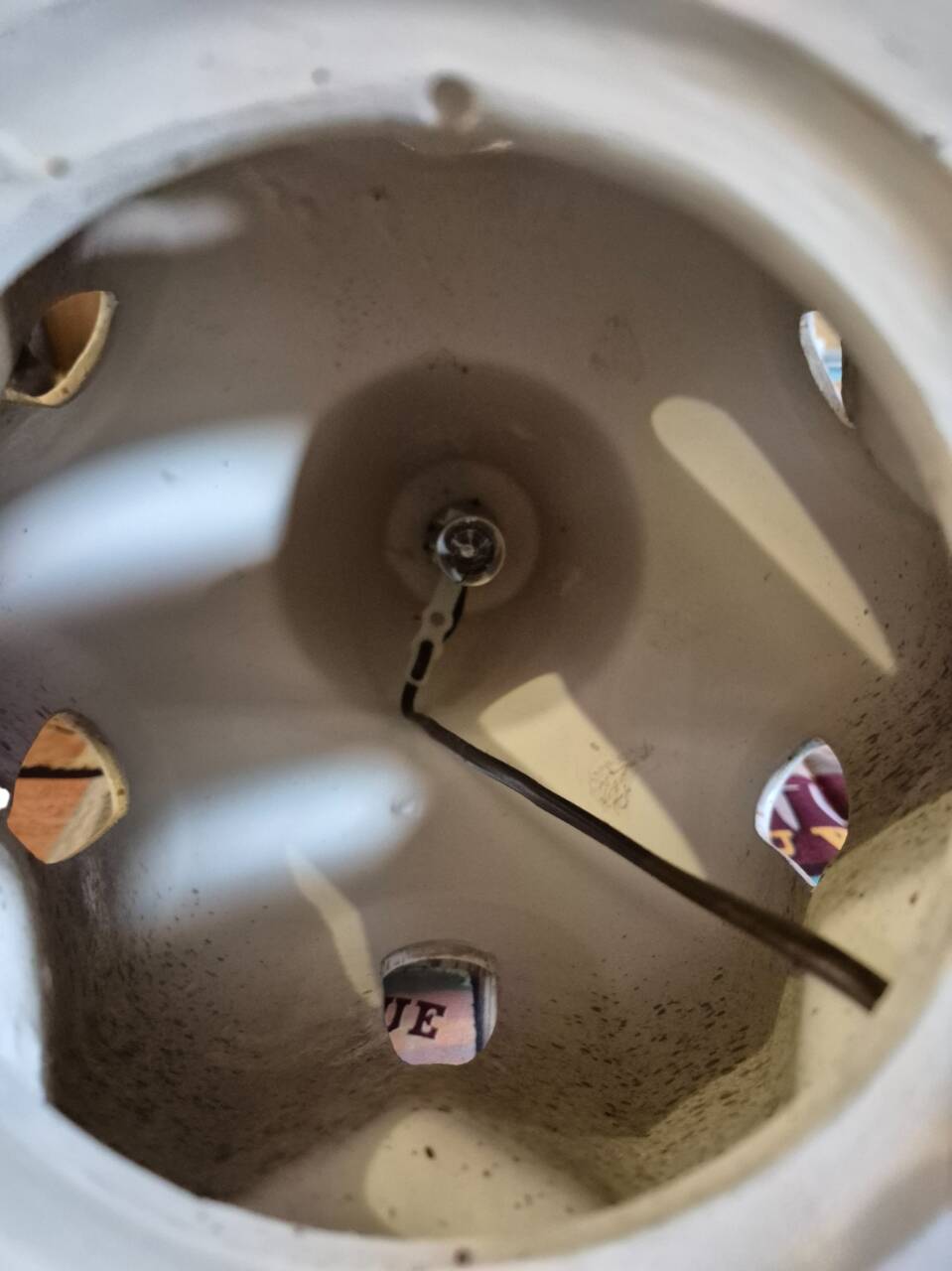 Ceramic lamp signed Baudin