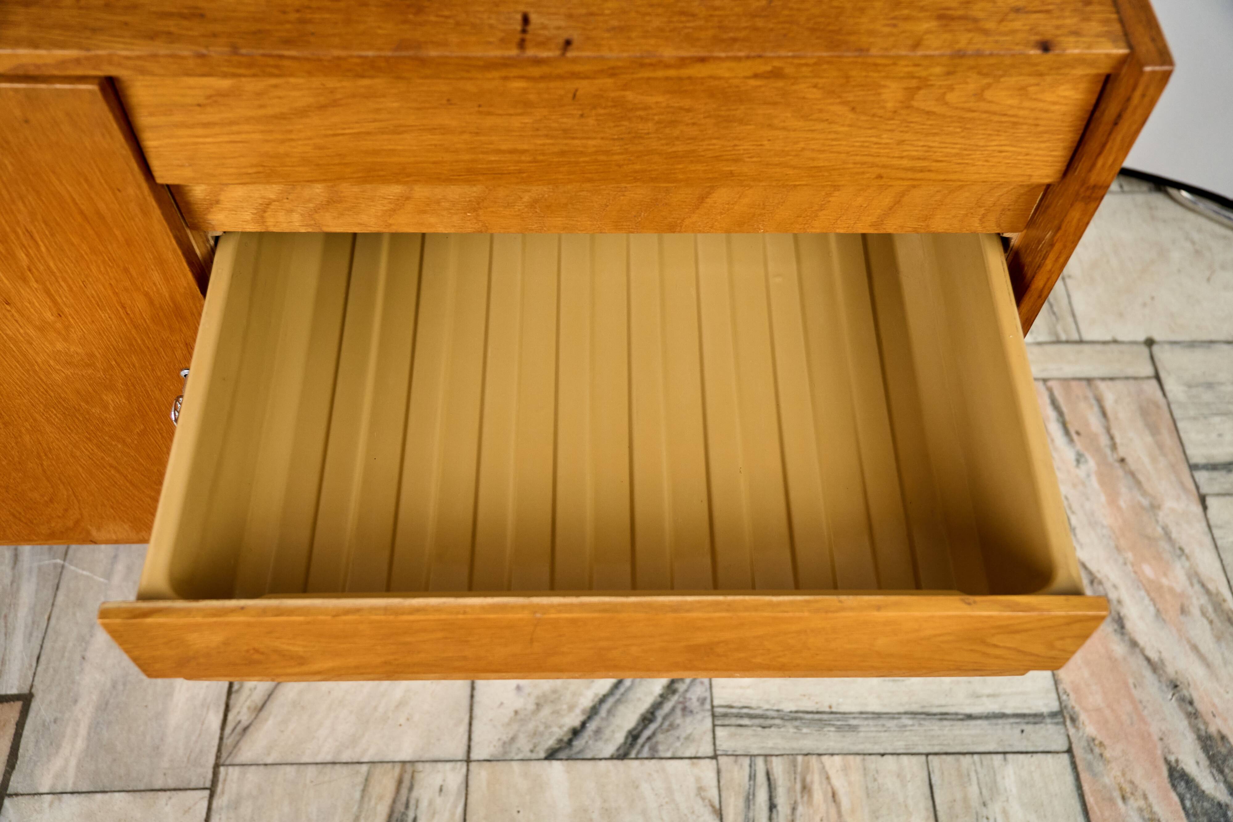Vintage Oak Sideboard by Jiří Jiroutek, 1960s, Czechoslovakia