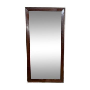 19th-century mirror with wooden frame, in original condition - 1.79m x 87cm