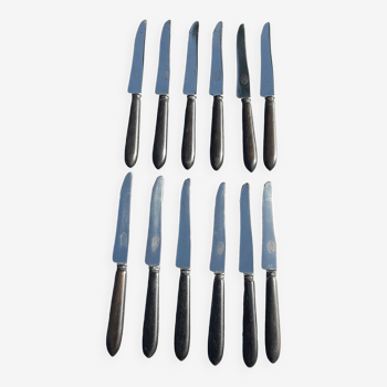 Set de 12 couteaux à fruit manches ébène coutellerie supérieure
