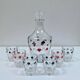 Carafe and 6 liqueur glasses, Arques Crystal Factory