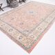 Tapis persan classique rose et bleu 9x12, 280x382 cm
