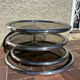 Vintage swivel coffee table by Milo Baughman, Artedis Roche Bobois