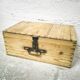 Caisse en bois brut
